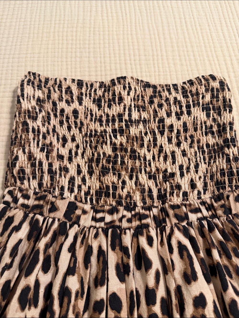 🔥VENUS Strapless Leopard Mini Dress - Tan & Black Size Medium🔥 - Picture 6 of 7